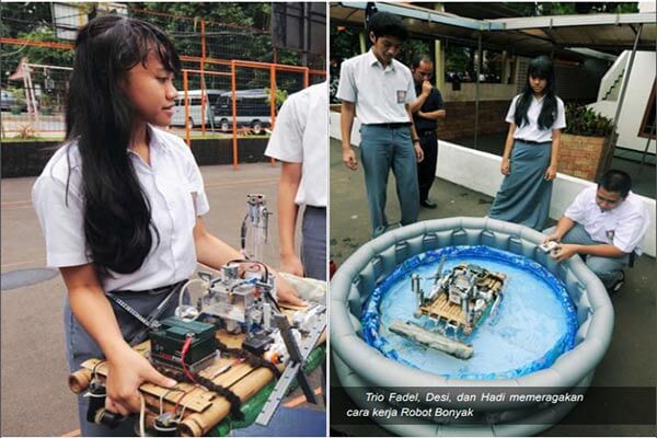 Bonyak Robot Pengisap Minyak Karya SMA 28 Jakarta