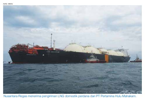 LNG domestik perdana dari Blok Mahakam