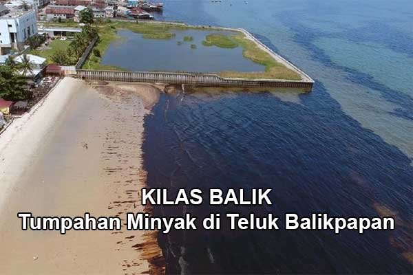 Ceceran Tumpahan Minyak di Teluk Balikpapan