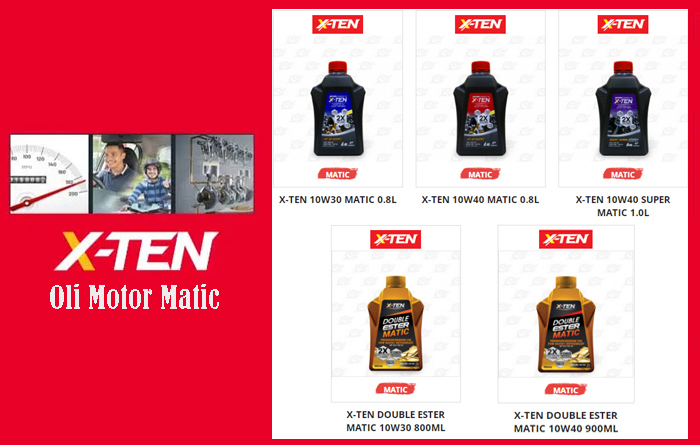 Oli X-TEN, Rekomendasi Oli Motor Matic Terbaik di Indonesia